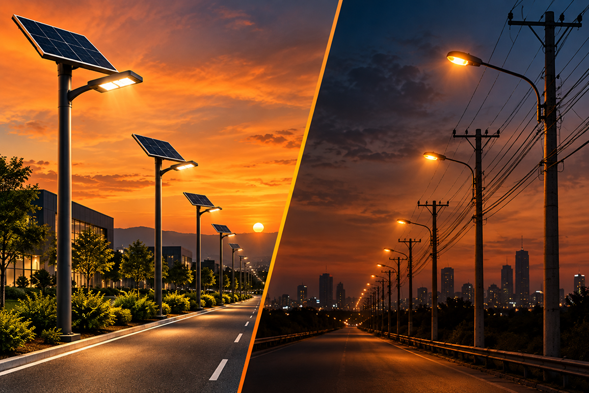 Solar Street Lights vs Grid Lighting_ Which Is Better for Infrastructure Projects